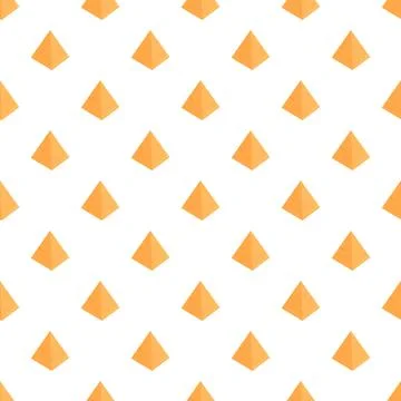 Repeating pyramid pattern creating geometric egyptian background Stock Illustration