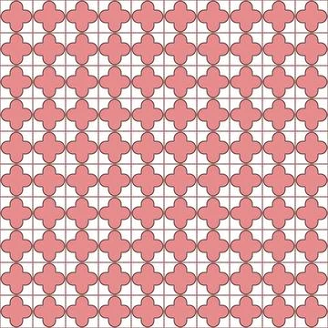 Repeating Qua trefoil Tile Pattern for a lovely イラスト素材