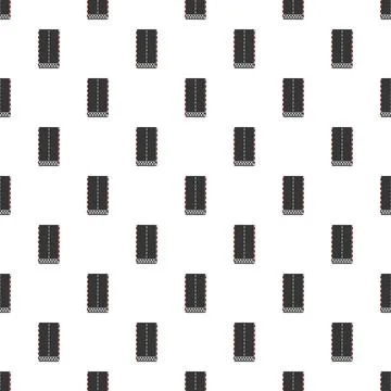 Repeating race track pattern with finish line Stock Illustration
