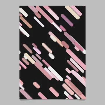 Repeating random rounded diagonal stripe pattern cover template Stock Illustration