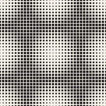 Repeating Rectangle Halftone. Modern Geometric Lattice Texture. Vector Seamless イラスト素材
