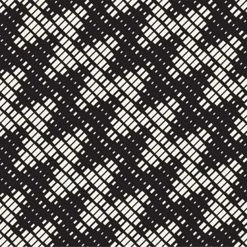Repeating Rectangle Halftone. Modern Geometric Lattice Texture. Vector Seam.. Stock Illustration