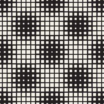 Repeating Rectangle Halftone. Modern Geometric Lattice Texture. Vector Seam.. イラスト素材