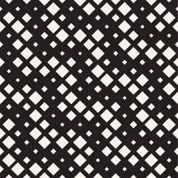 Repeating Rectangle Halftone. Modern Geometric Lattice Texture. Vector Seam.. イラスト素材