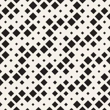 Repeating Rectangle Halftone. Modern Geometric Lattice Texture. Vector Seam.. イラスト素材