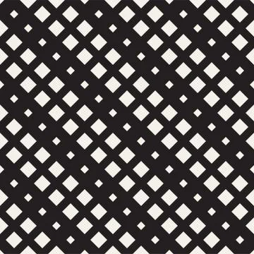 Repeating Rectangle Halftone. Modern Geometric Lattice Texture. Vector Seam.. イラスト素材