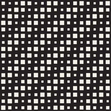 Repeating Rectangle Halftone. Modern Geometric Lattice Texture. Vector Seam.. イラスト素材