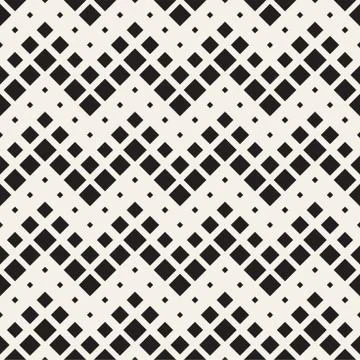 Repeating Rectangle Halftone. Modern Geometric Lattice Texture. Vector Seam.. イラスト素材