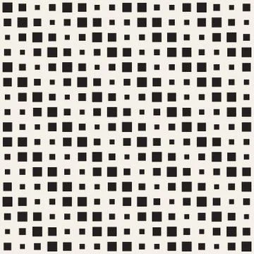 Repeating Rectangle Halftone. Modern Geometric Lattice Texture. Vector Seam.. Stock Illustration