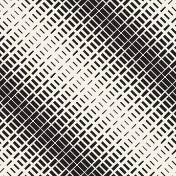 Repeating Rectangle Halftone. Modern Geometric Lattice Texture. Vector Seamle イラスト素材