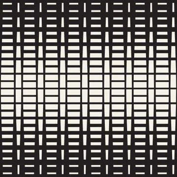 Repeating Rectangle Halftone. Modern Geometric Lattice Texture. Vector Seamle Stock Illustration