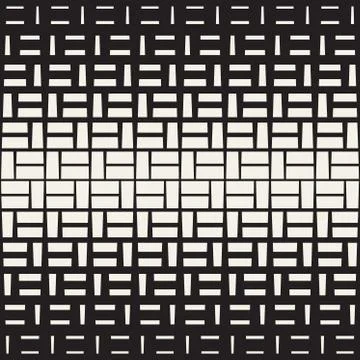 Repeating Rectangle Halftone. Modern Geometric Lattice Texture. Vector Seamle イラスト素材