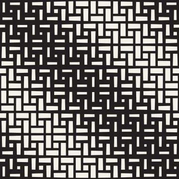 Repeating Rectangle Halftone. Modern Geometric Lattice Texture. Vector Seamle Stockillustratie