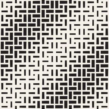 Repeating Rectangle Halftone. Modern Geometric Lattice Texture. Vector Seamle Stock Illustration