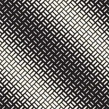 Repeating Rectangle Halftone. Modern Geometric Lattice Texture. Vector Seamle Stockillustratie