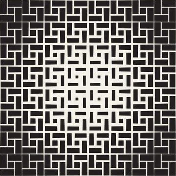 Repeating Rectangle Halftone. Modern Geometric Lattice Texture. Vector Seamle イラスト素材