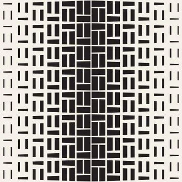 Repeating Rectangle Halftone. Modern Geometric Lattice Texture. Vector Seamle Stock Illustration
