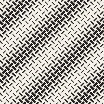 Repeating Rectangle Halftone. Modern Geometric Lattice Texture. Vector Seamle Stock Illustration