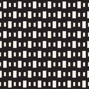 Repeating Rectangle Shape Halftone. Geometric Lattice Texture. Vector Seamless Stock Illustration