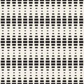 Repeating Rectangle Shape Halftone. Modern Geometric Lattice Texture. Vector Illustrazione stock