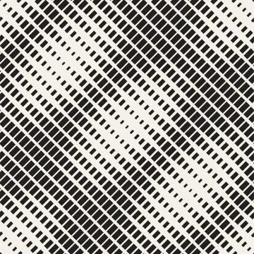 Repeating Rectangle Shape Halftone. Modern Lattice Texture. Vector Seamless Stock Illustration