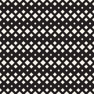 Repeating Rectangle Shape Halftone. Modern Geometric Lattice Texture. Vector Stock Illustration