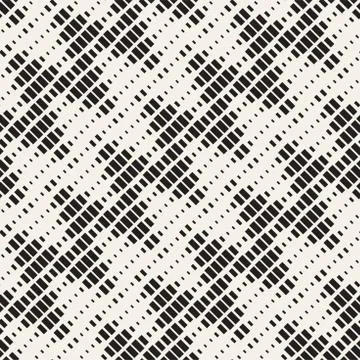 Repeating Rectangle Shape Halftone. Modern Lattice Texture. Vector Seamless Stock Illustration