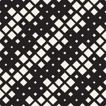 Repeating Rectangle Shape Halftone. Modern Geometric Lattice Texture. Vector イラスト素材