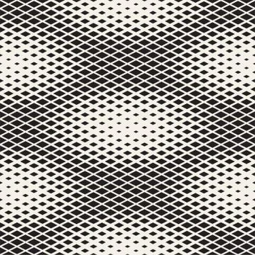 Repeating Rectangle Shape Halftone. Modern Lattice Texture. Vector Seamless.. Illustrazione stock