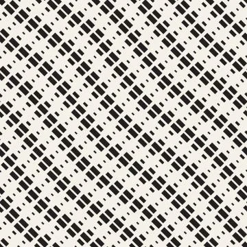 Repeating Rectangle Shape Halftone. Modern Lattice Texture. Vector Seamless.. Illustrazione stock