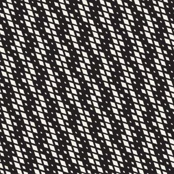 Repeating Rectangle Shape Halftone. Vector Seamless Monochrome Pattern Illustrazione stock