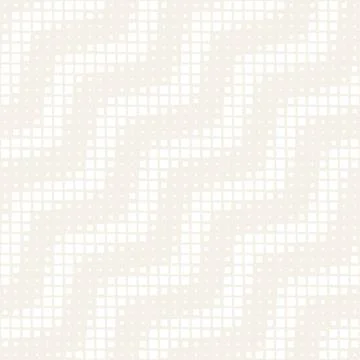 Repeating Rectangle Shape Halftone. Vector Seamless Monochrome Pattern Stock Illustration