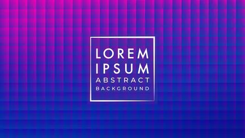 Repeating rectangles pattern vector illustration. Blue purple pink gradient.. Stock Illustration