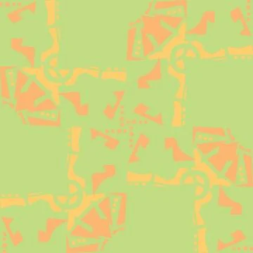 Repeating Rectangular Shapes on Green Stock Illustration