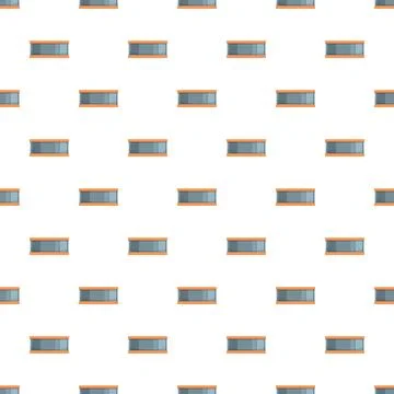 Repeating rectangular window pattern on white background イラスト素材