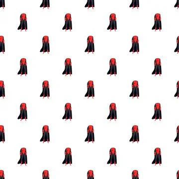 Repeating red and black superhero cape pattern イラスト素材