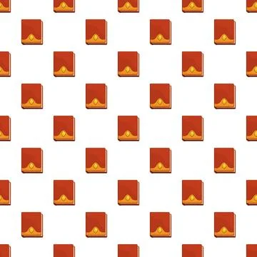 Repeating red book pattern symbolizing knowledge and education 스톡 일러스트