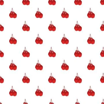 Repeating red boxing gloves creating a dynamic background Stock Illustration