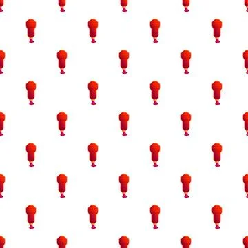 Repeating red chinese lantern pattern for festive background Stock Illustration