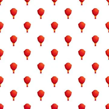 Repeating red chinese lantern pattern background Stock Illustration