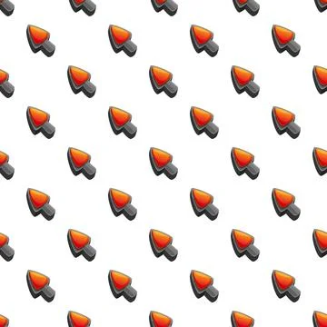 Repeating red gaming cursor icons pattern background Stock Illustration
