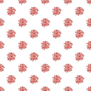 Repeating red heart pattern creating seamless love background 스톡 일러스트