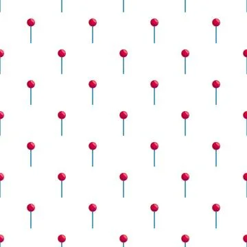 Repeating red map pins indicating location pattern Stock Illustration