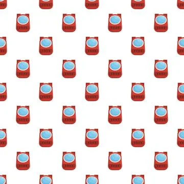 Repeating red pager icons forming seamless pattern Stock Illustration