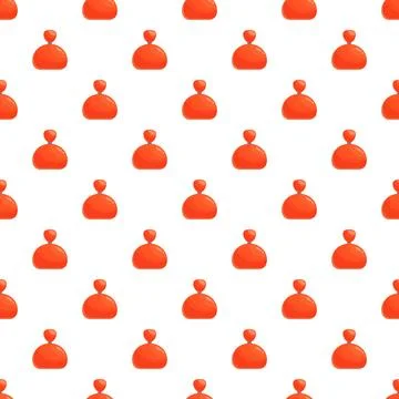 Repeating red perfume bottles creating a seamless pattern Illustrazione stock