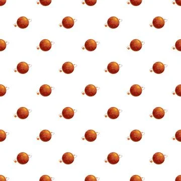 Repeating red planet system seamless pattern design Illustrazione stock