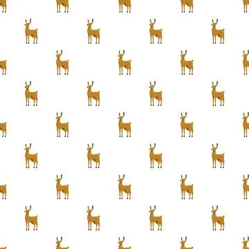 Repeating reindeer pattern creating seamless festive background art イラスト素材