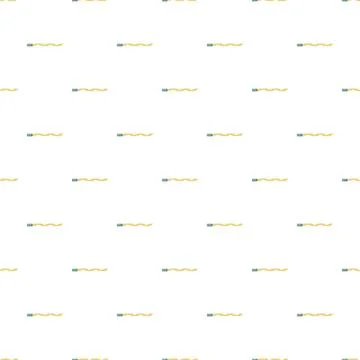 Repeating ribbon confetti streamer flowing seamless pattern Stock Illustration