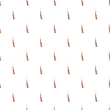 Repeating rifle objects forming a seamless background pattern 库存插图