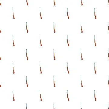 Repeating rifle pattern creating seamless firearm background Stock Illustration